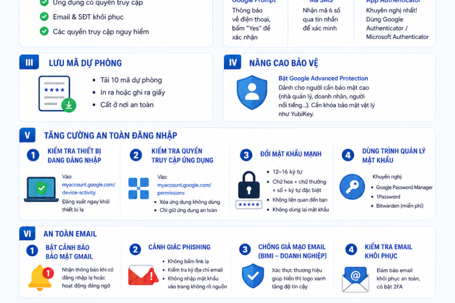 hướng dẫn bảo mật Gmail và chống hacker chiếm đoạt tài khoản - PhamHanhMMO