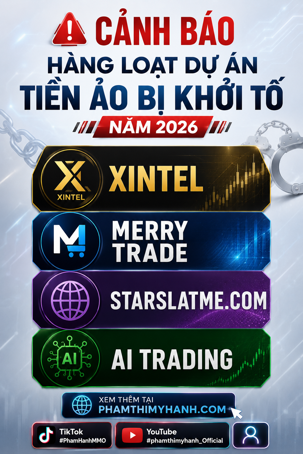 Dự án tiền ảo bị khởi tố năm 2026