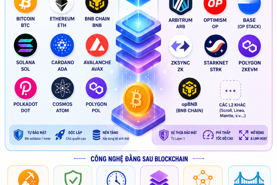 các đồng coin có blockchain riêng