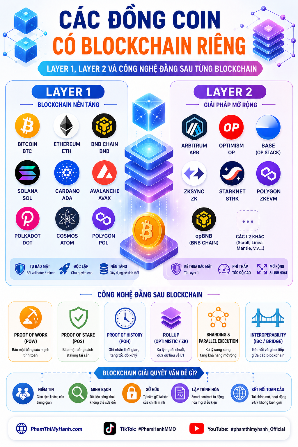 các đồng coin có blockchain riêng
