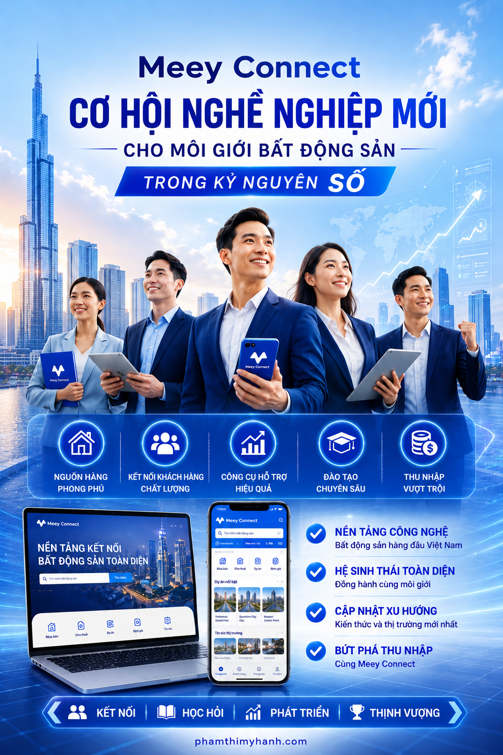 Meey Connect Cơ hội nghề nghiệp cho môi giới bất động sản