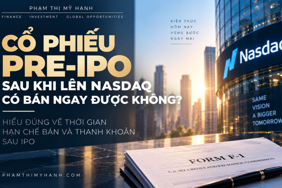 Cổ phần pre-ipo sau khi lên Nasdaq có bán ngay được không